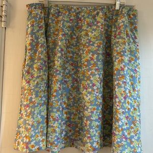 Roller Rabbit lavender blue print cotton skirt